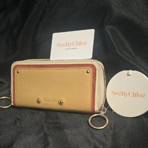 See By Chloe Tan and Cream Wallet